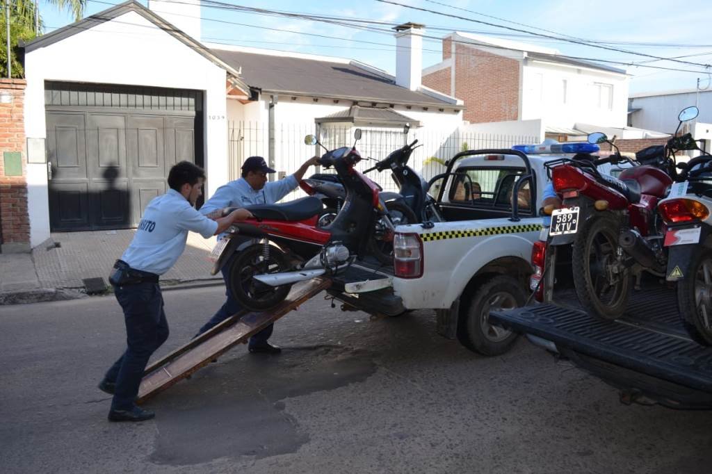 Decenas de motos secuestradas en Goya