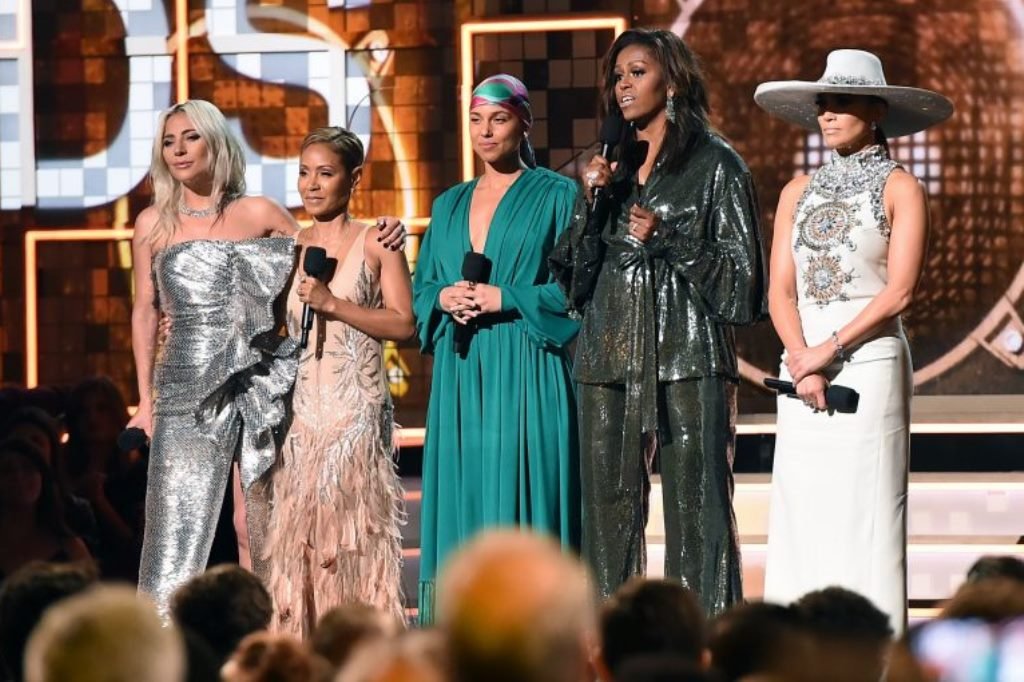 Michelle Obama lanza un mensaje a las mujeres en los Grammy 