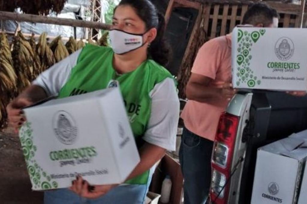 El Municipio de Goya entrega módulos alimentarios a diversos barrios de la ciudad 🍲