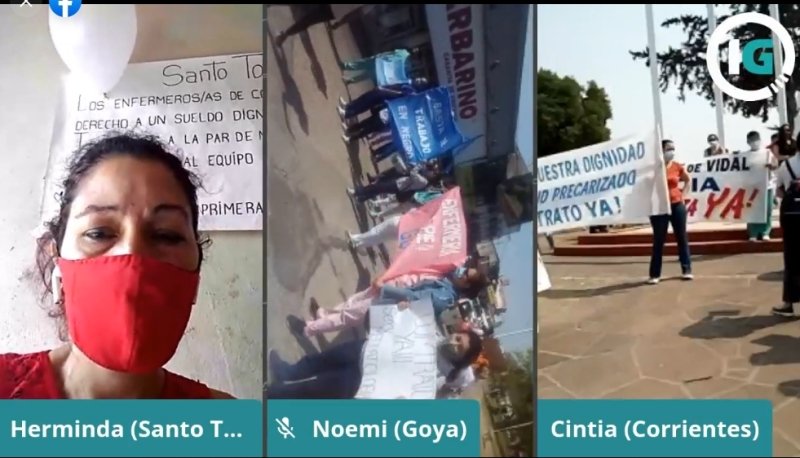 Enfermeros precarizados de Corrientes piden estabilidad y condiciones laborales dignas