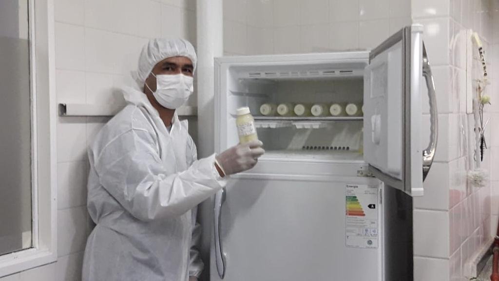 Primera entrega de leche humana pasteurizada en el hospital goyano